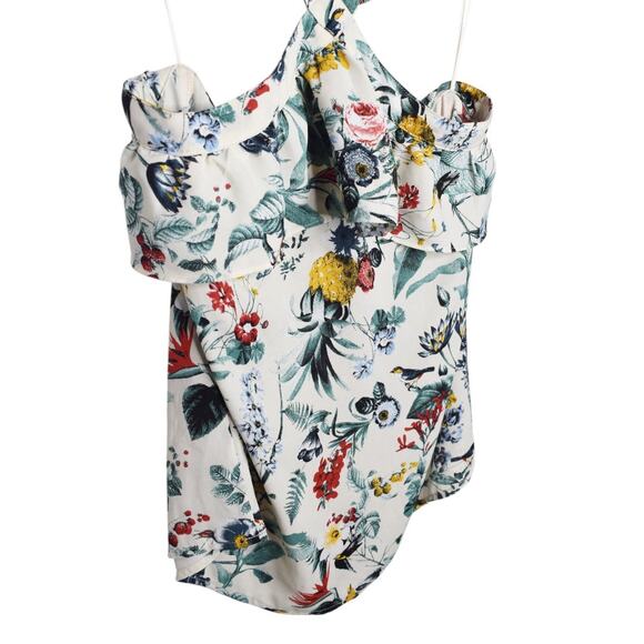 Floral Halter Top Banana Republic M Multicolor 100% Polyester Womens Summer Boho - Picture 5 of 7